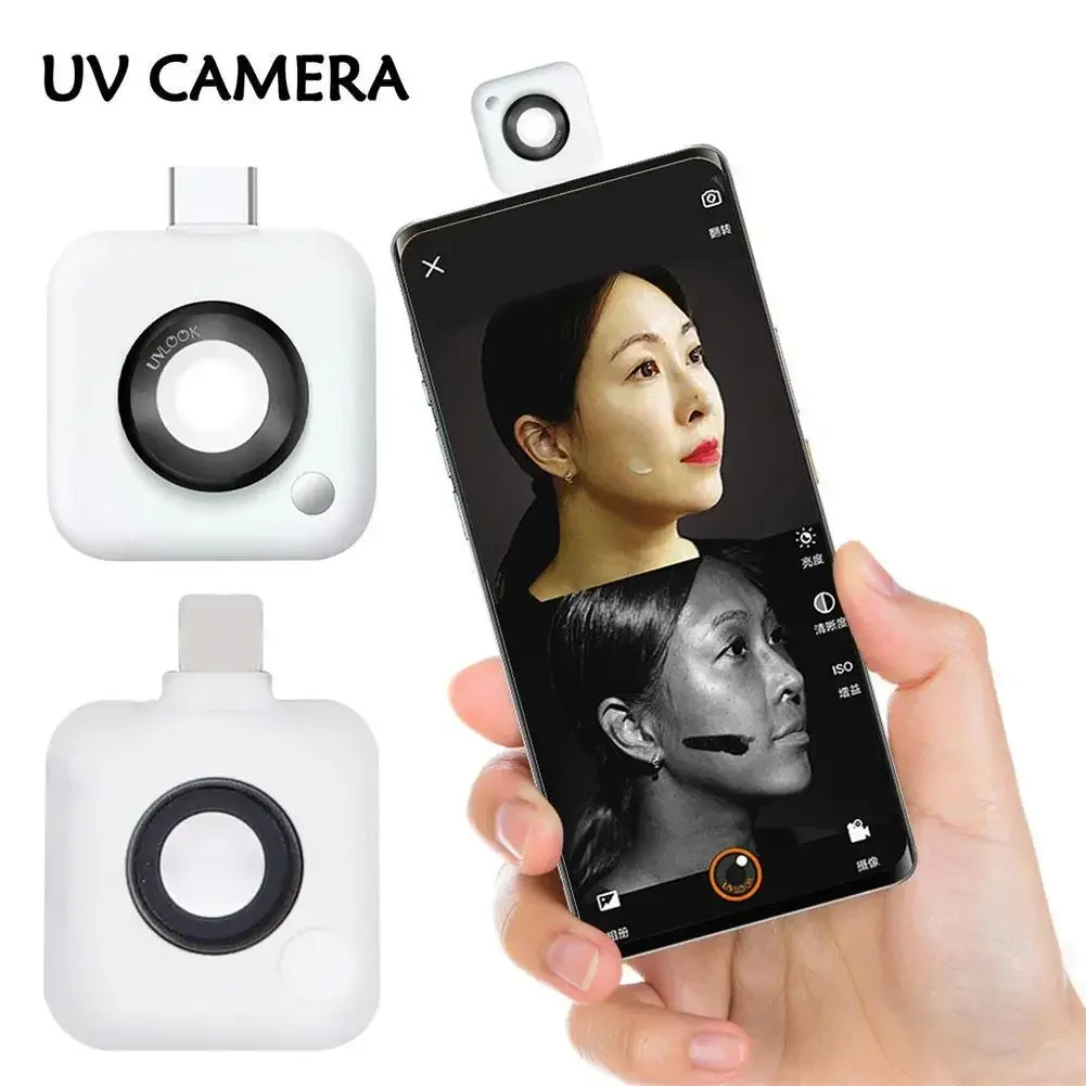 

UV Camera for Sunscreen Test Portable UVlook UV Camera For Sunscreen Test For Smartphone Visible Facial Sun Protection For IOS