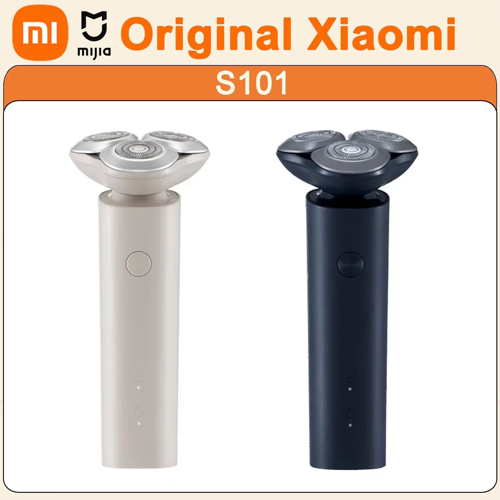 

Original XIAOMI MIJIA S101 Electric Shaver Dry Wet Shaving Waterproof Beard Trimmer Razors Enhanced Shaving Machine for Men