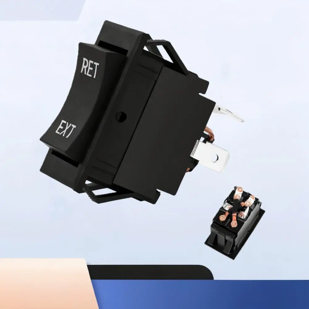 Industrial Electrical Rocker Switch Momentary Reset DC Boat Style For Car Automotive Panel Control Forward Reverse Direction