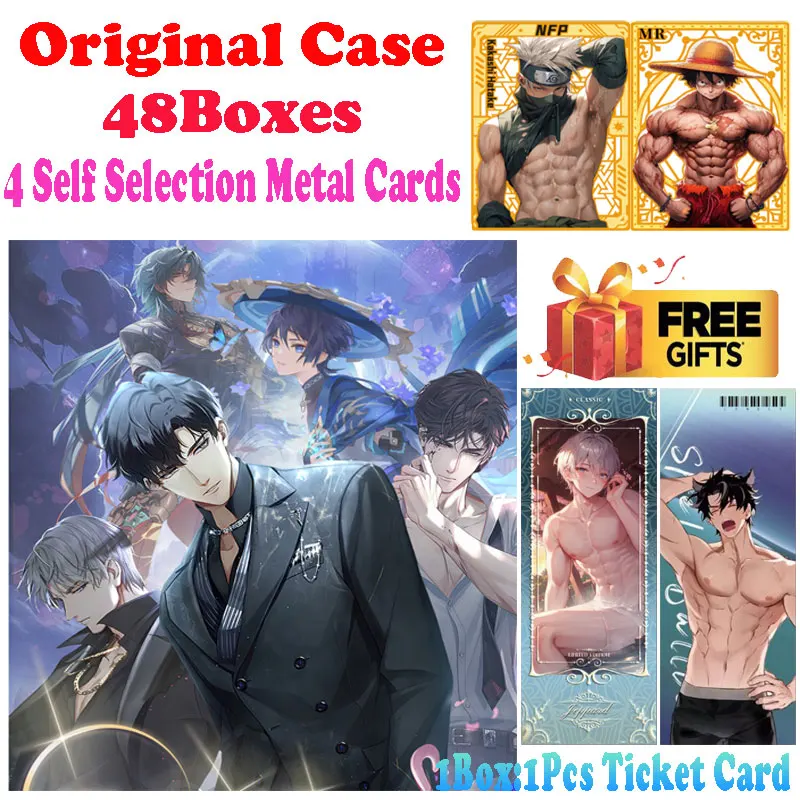 Newest Wholesale Husbando Manfu Collection Card Cartoon Booster Box Luffy Sanji Gojo TCG Popular Trading CCG Doujin Toys