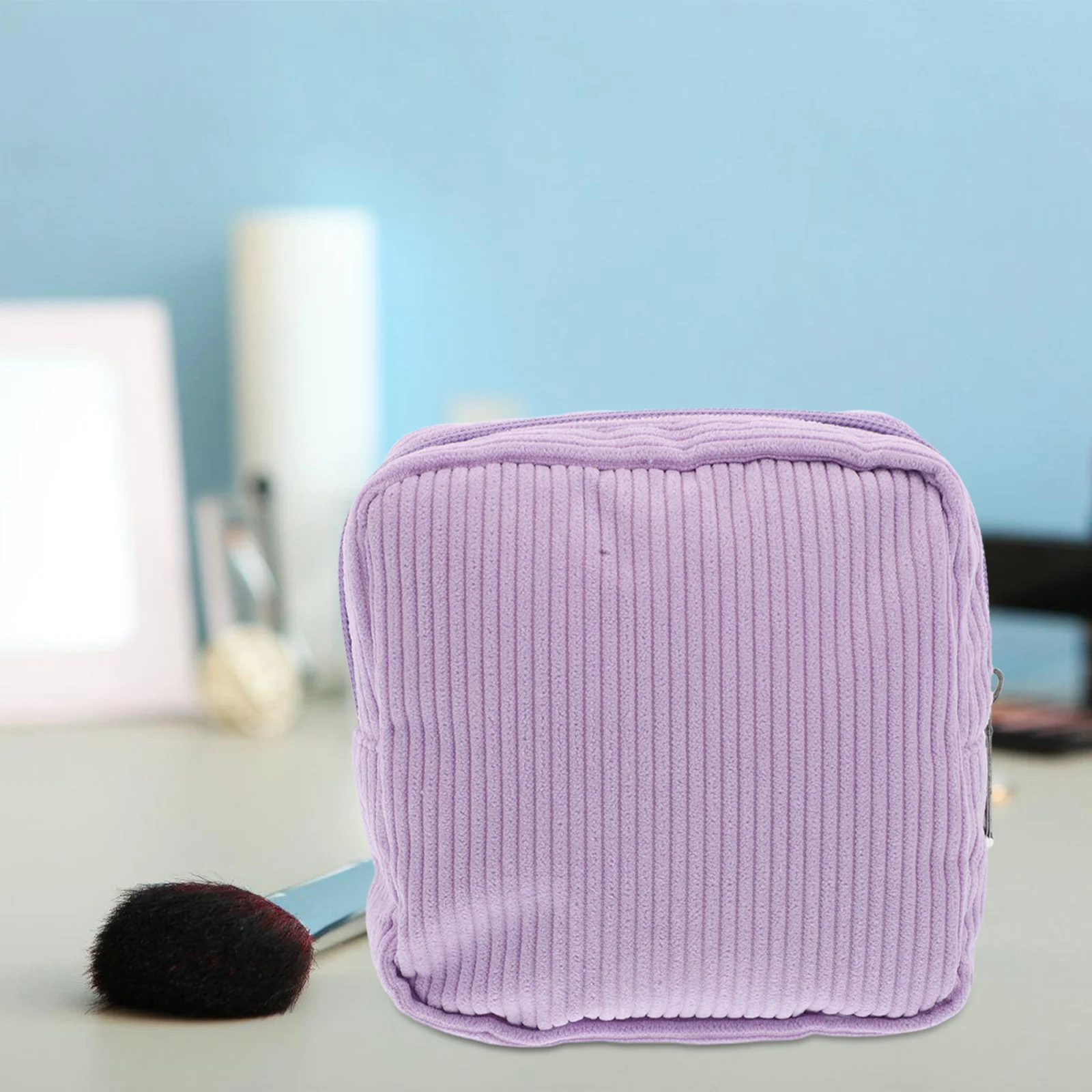 Corduroy Storage Bag Change Purse Wallet Sanitary Pad Wash Period Bags for Women