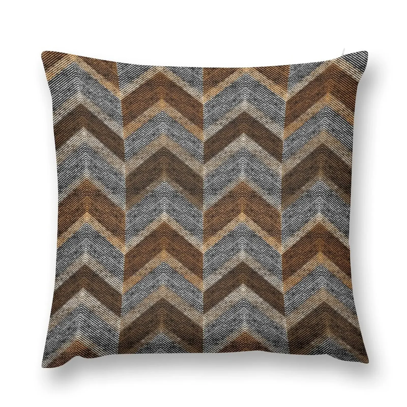 

Textured, zigzag, gray and brown. Throw Pillow Pillow Case Couch Pillows christmas decorations 2025 pillow