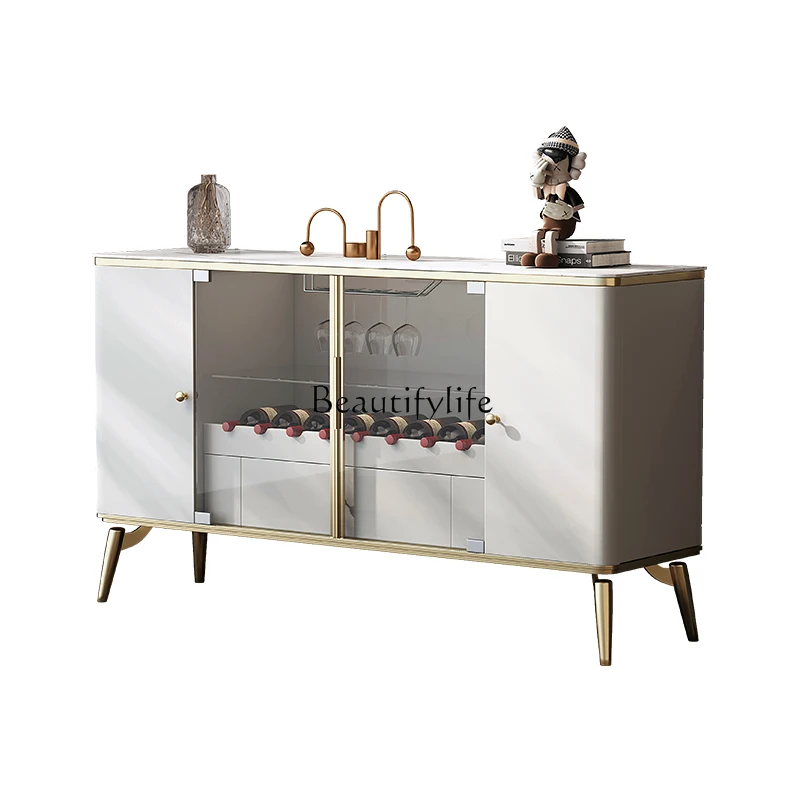 French Entry Lux Sideboard Cabinet Modern Simple Small Apartment Multi-Functional Storage Atmospheric Wine Cabinet