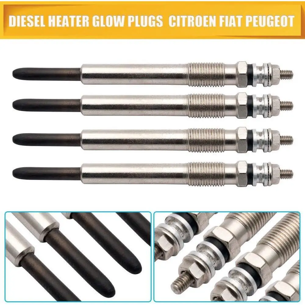 4Pcs Diesel Heater Glow Plugs For Diesel Engines High-quality Materials Durable Car Diesel Heater Glow Plugs