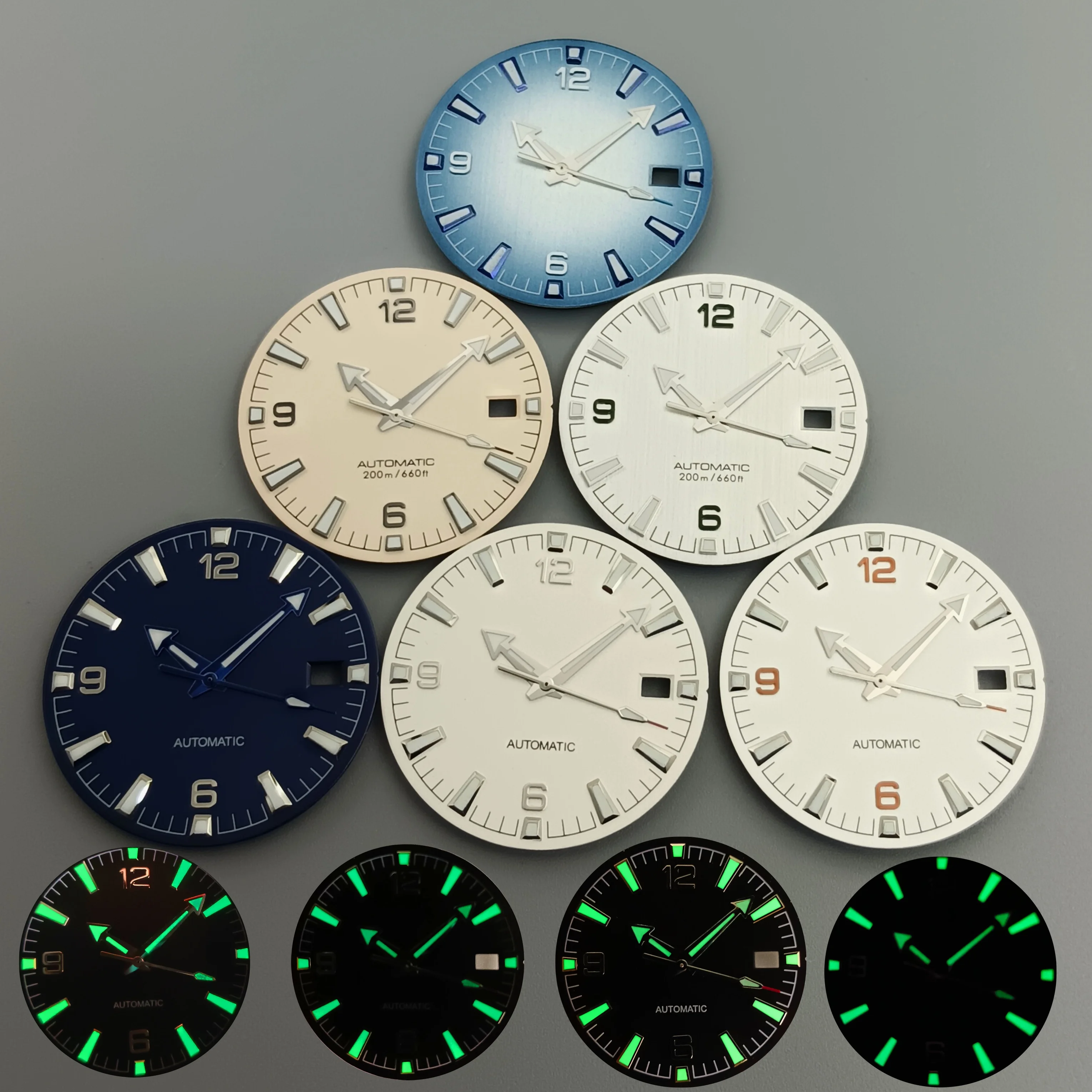 

LARIMOKER 31mm Luminous dial fit NH35 movement ETA2824 PT5000 miyota8215 MINGZHU2813movement Watch dial