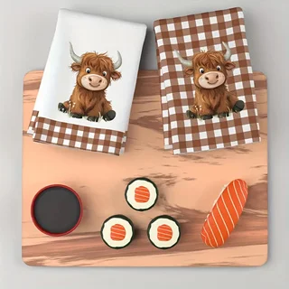 2-Pack of Cute Cow Kitchen Towels, Dish Towels, Hand Towels, Kitchen Decorative Towels, Neighbor Gifts, Sweet Housewarming Gifts for Friends, Mom Gifts, Friend Birthday Gifts
