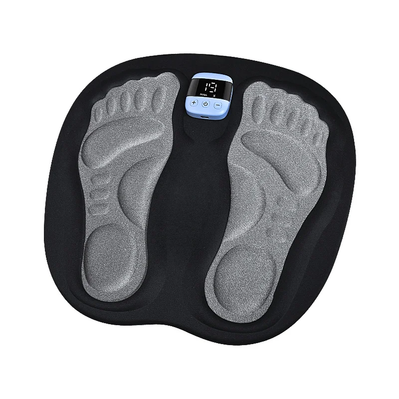 2024 EMS foot massage pad with remote controller Electric Stimulation  Circulati on Feet Massager Folding