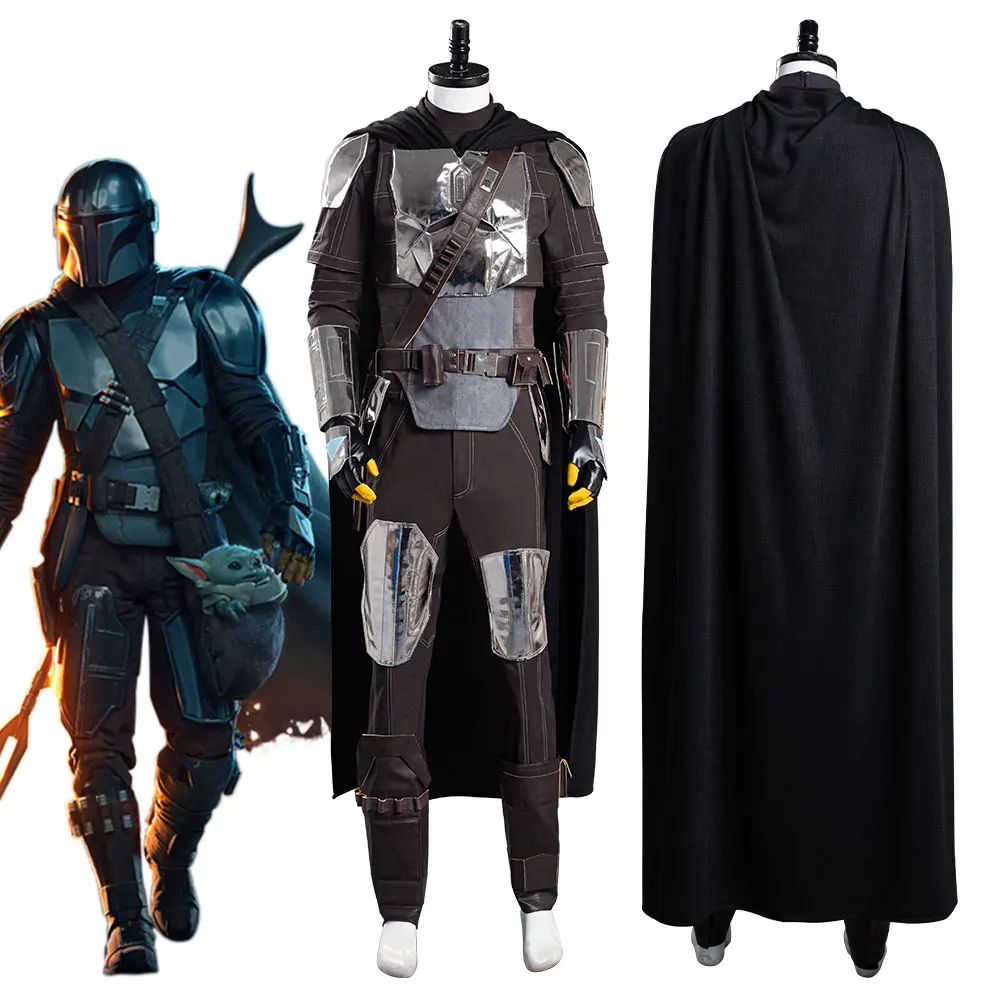 

Movie Space Battle Din Djarin Cosplay Armor Version Suits Movie Bounty Hunter 2 Costume Fantasia Outfits Disguise Adult Men