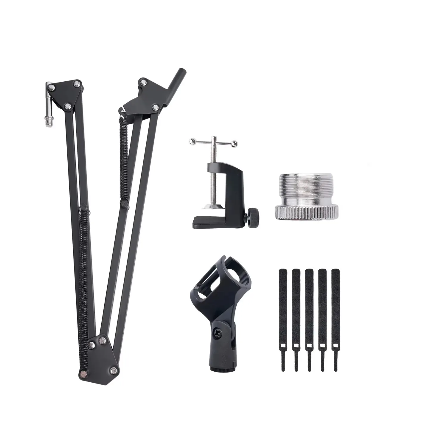 Microphone Arm Boom,Adjustable Suspension Boom with Heavy Duty Clamp,Scissor Mic Stand for Recording,Gaming