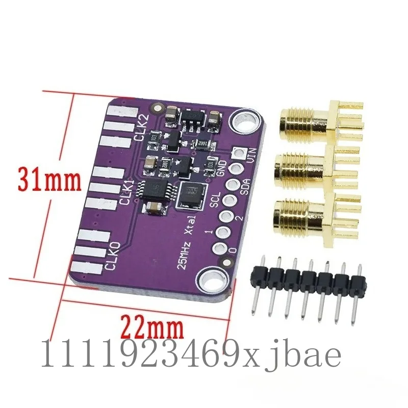 Programmable Square Wave Signal Generator for Si5351A, High Frequency Clock Signal Output Module