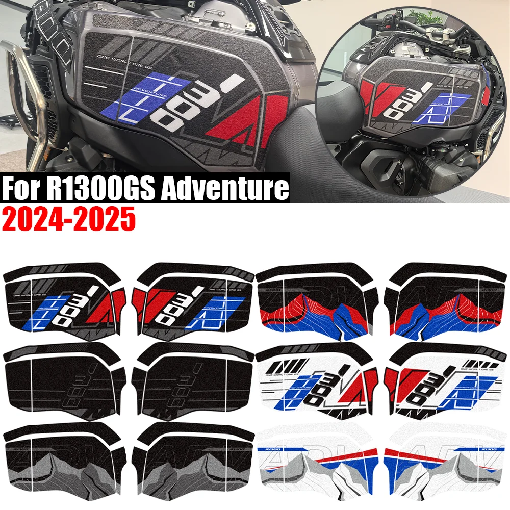 For BMW R1300GS Adventure R1300GSA 2024-2025 Tank Pad Side Knee Grips Fuel Oil Protection Stickers Decals Motorcycle Accessories