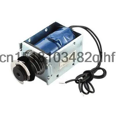 DC 24V 3.42A 10mm 1200g Push Pull Type Spring Plunger Solenoid Electromagnet