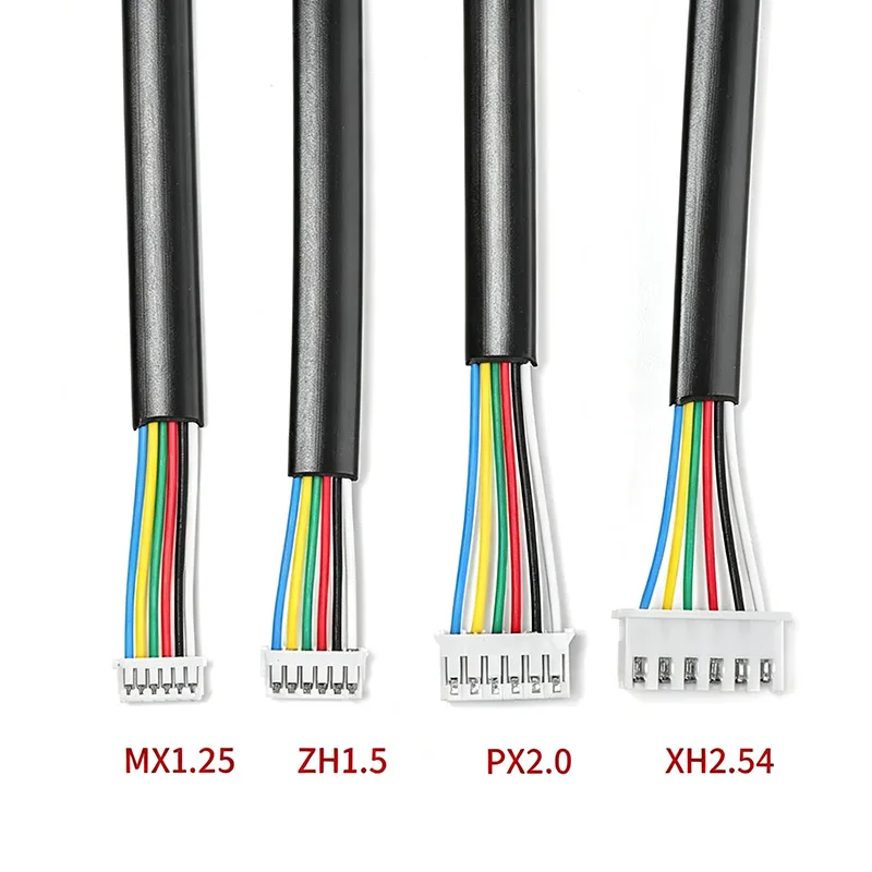 RJ12 6Pin To XH2.54/PH2.0/ZH1.5/MX1.25 Terminal Wire Data Cable Crystal Head Data Transmission Line RJ12 6P6C Gold-plated Wire