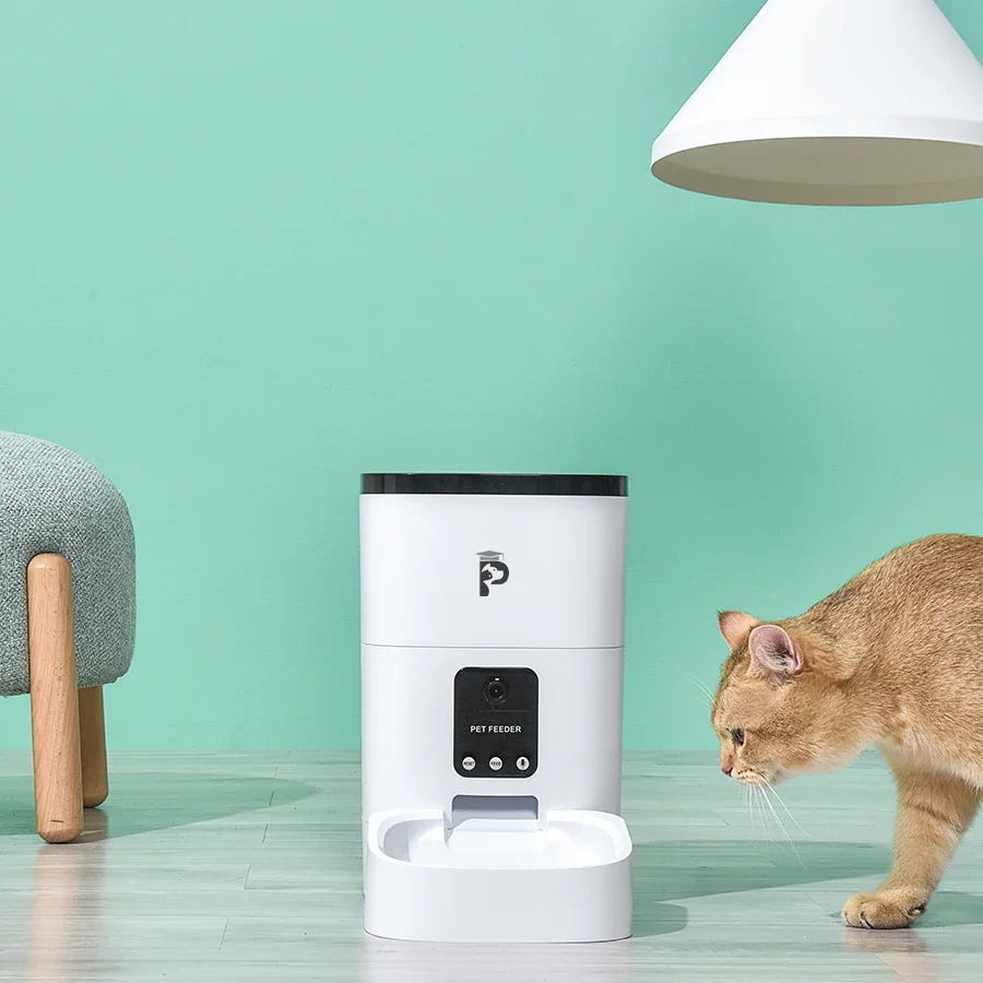 

-Wifi automatic cat feeders smart pet food dispenser houndsy kibble dispenser