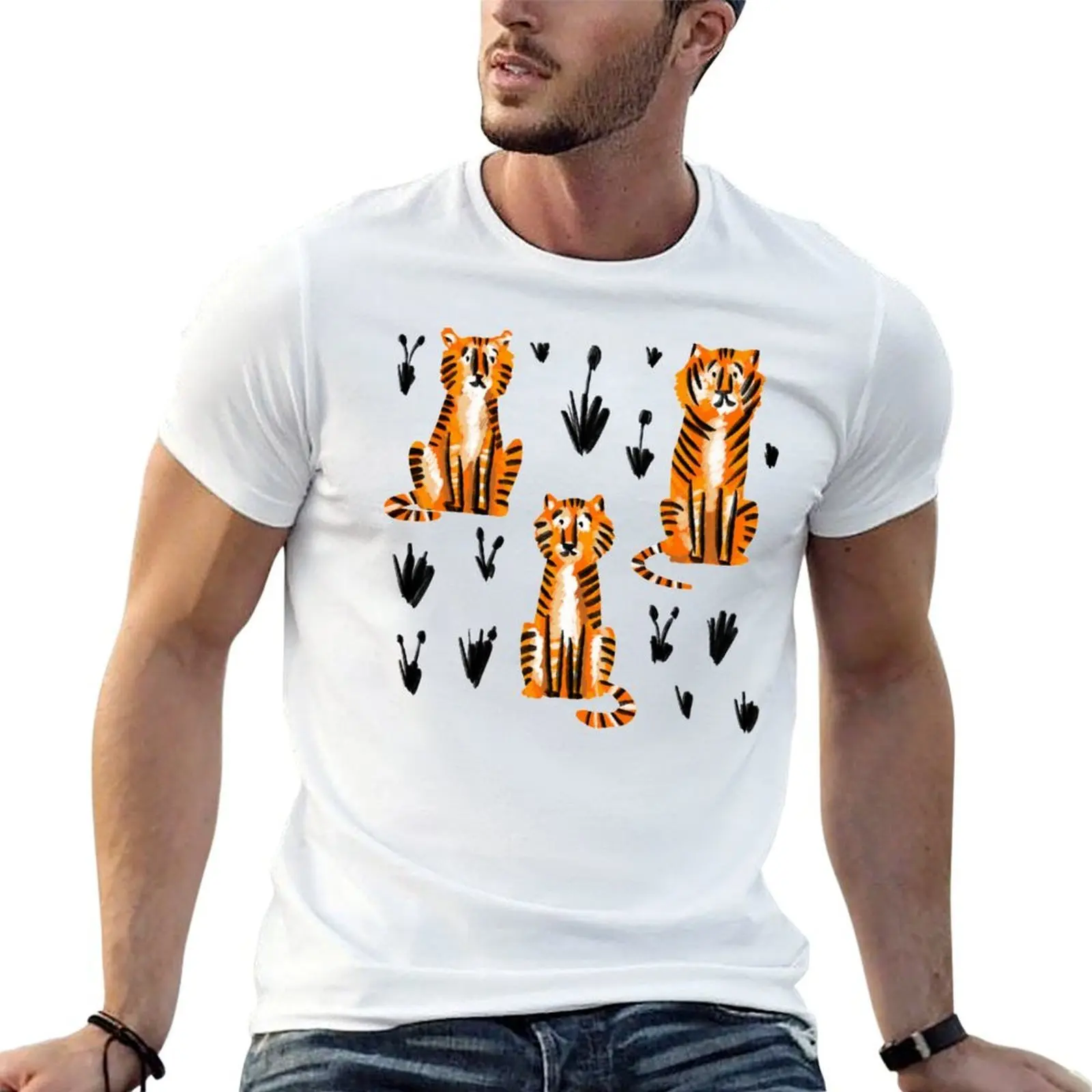 

Tigers T-Shirt t shirt for man 100 percent cotton man t shirt designer T-Shirt