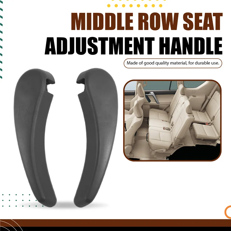 

ABQB-For Land Cruiser Prado 02-09 Car Seat Back Handle 1 Pair No. 2 Seat Adjuster Release Handle 72526-60060-B0 72525-60090-B0