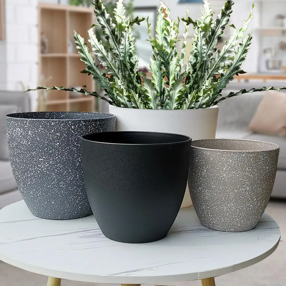 Fosco imitação de pedra bonsai vaso de flores varanda planta pote berçário vasos plantas mesa suculentas plantadores casa decoração do jardim