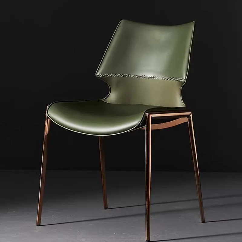 

Modern Luxury Dining Chair Designer Cushion Simple Conference Accent Dining Chair Office Vanity Party Sillas Comedor Furniture