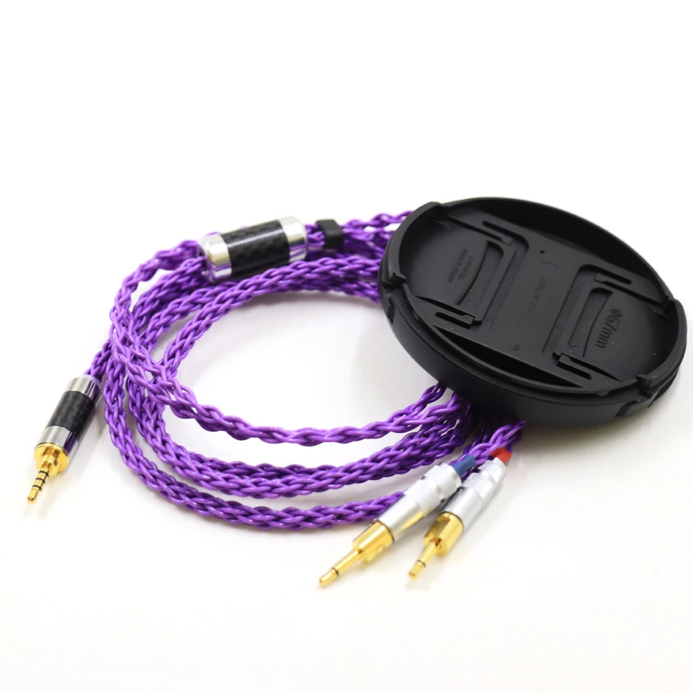 

RolandPurple OCC Single Crystal Silver for SENNHEISER HD700 Earphones Headphone Cables Cord