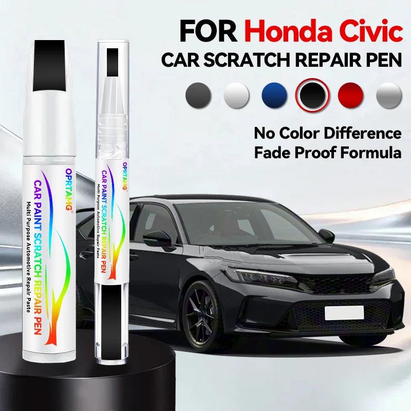 Car Paint Repair Pen Touch Up Scratch Remover DIY Auto Accessories For Honda Civic Blue B593M White NH578 Silver NH830N White