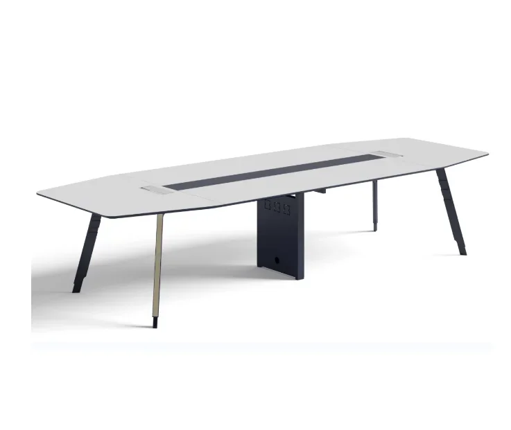 #Meeting Desk White Office Table Workstation Desk Office Furniture L Shape Conference Table