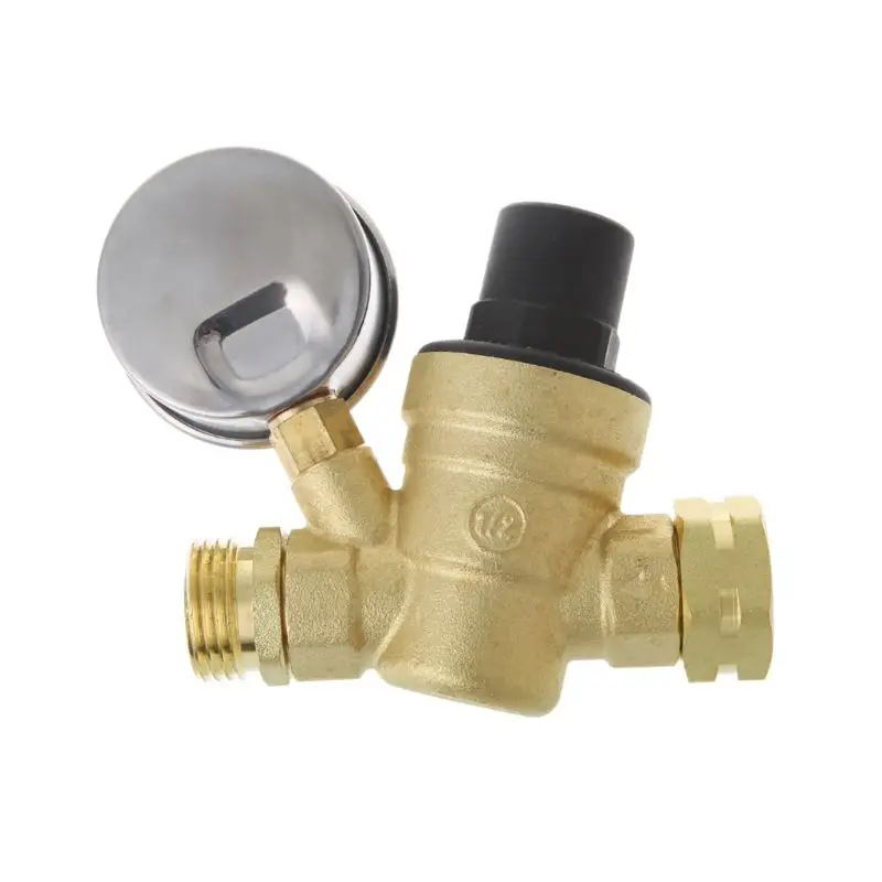 

New Water Pressure Regulator for RV for Camper Brass Lead-Free Adjustable RV Water