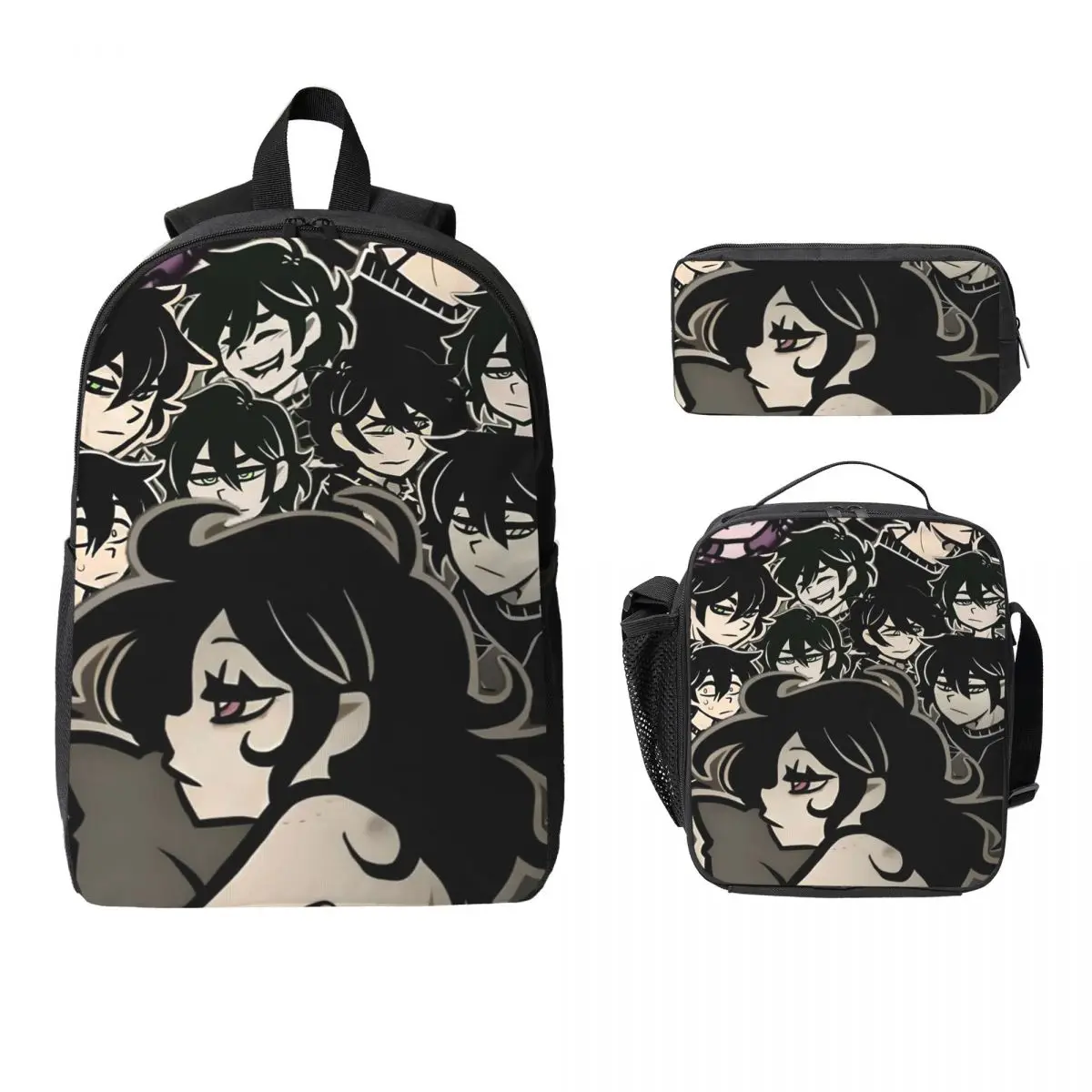 

Ashley And Andrew The Coffin Of Andy And Leyley Backpack Student Boy Girl BookBag School Bag 3ps Insulated Lunch Bag Pencil Case