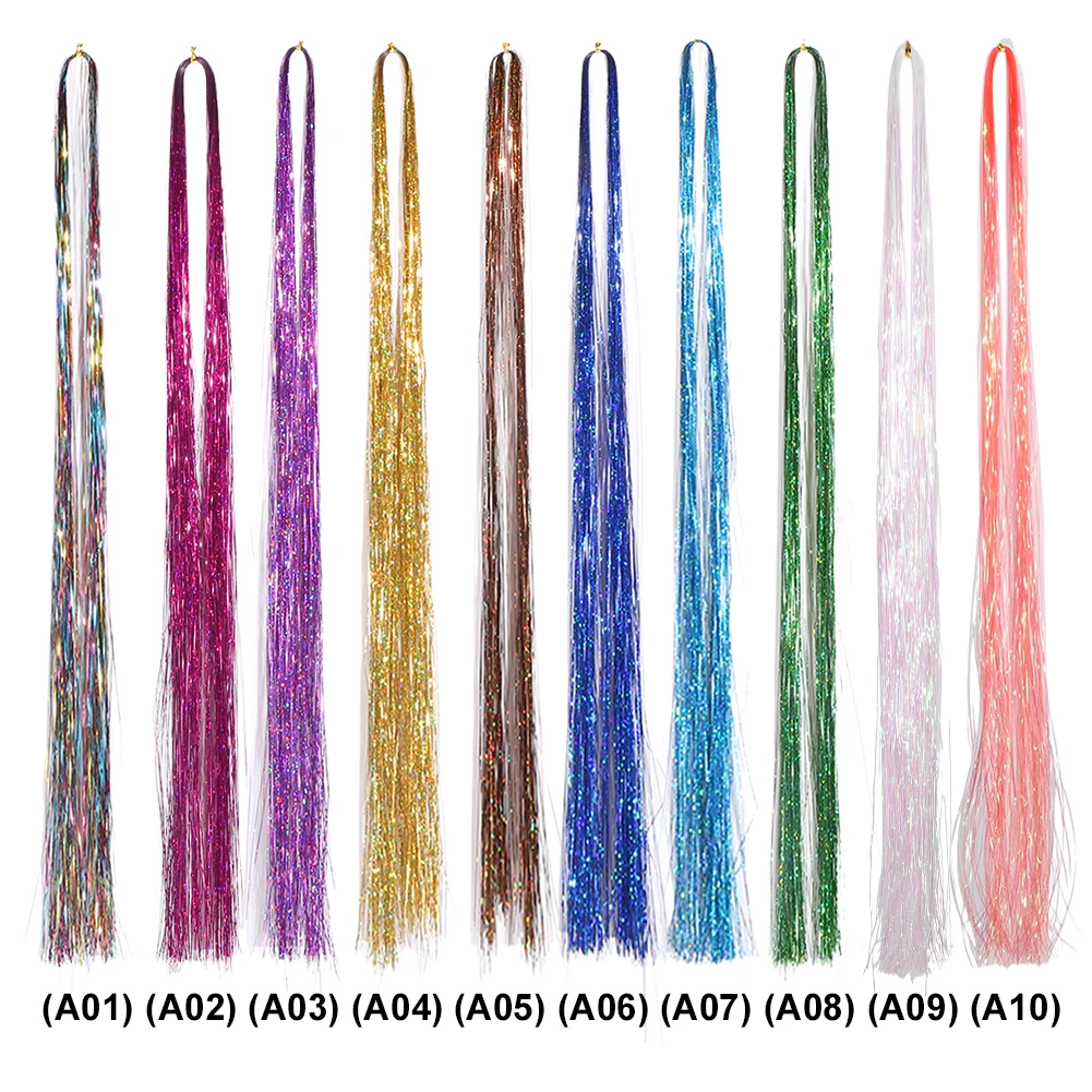 Hair Tinsel Sparkle Shiny Hair Glitter Tinsel for Women Girls Hair Accessories for Cosplay Party