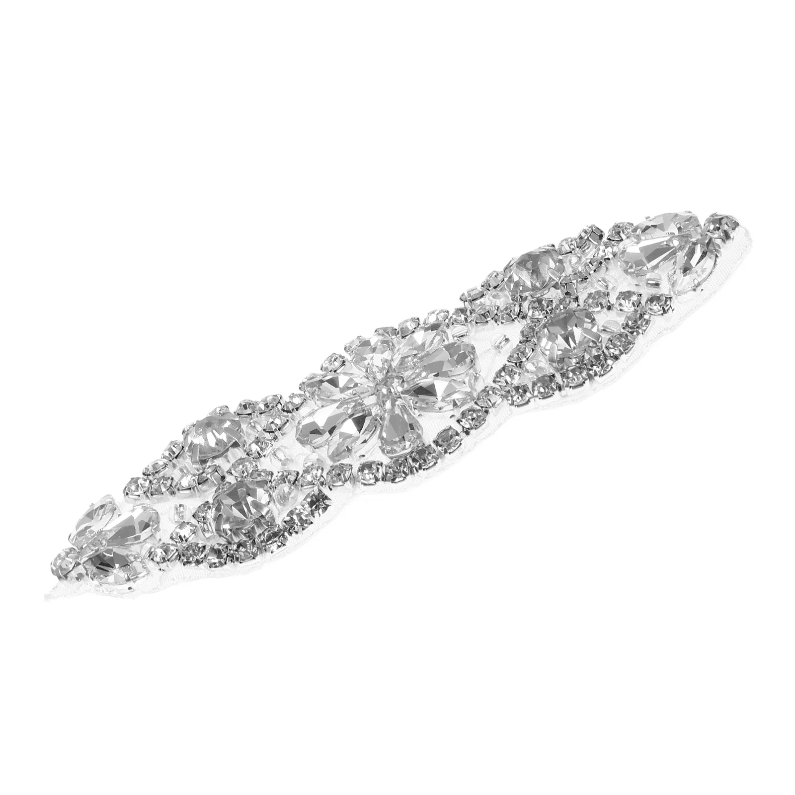 

Delicate Rhinestone Appliques 3D Embroidery Patches Diy Sewing Clothing Decor Costume Accessory Iron On Craft Supplies For Bags
