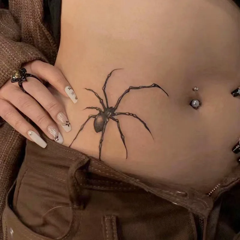 1 Sheet Spider Tattoo Sticker Waterproof and Long-lasting Temporary Tattoo