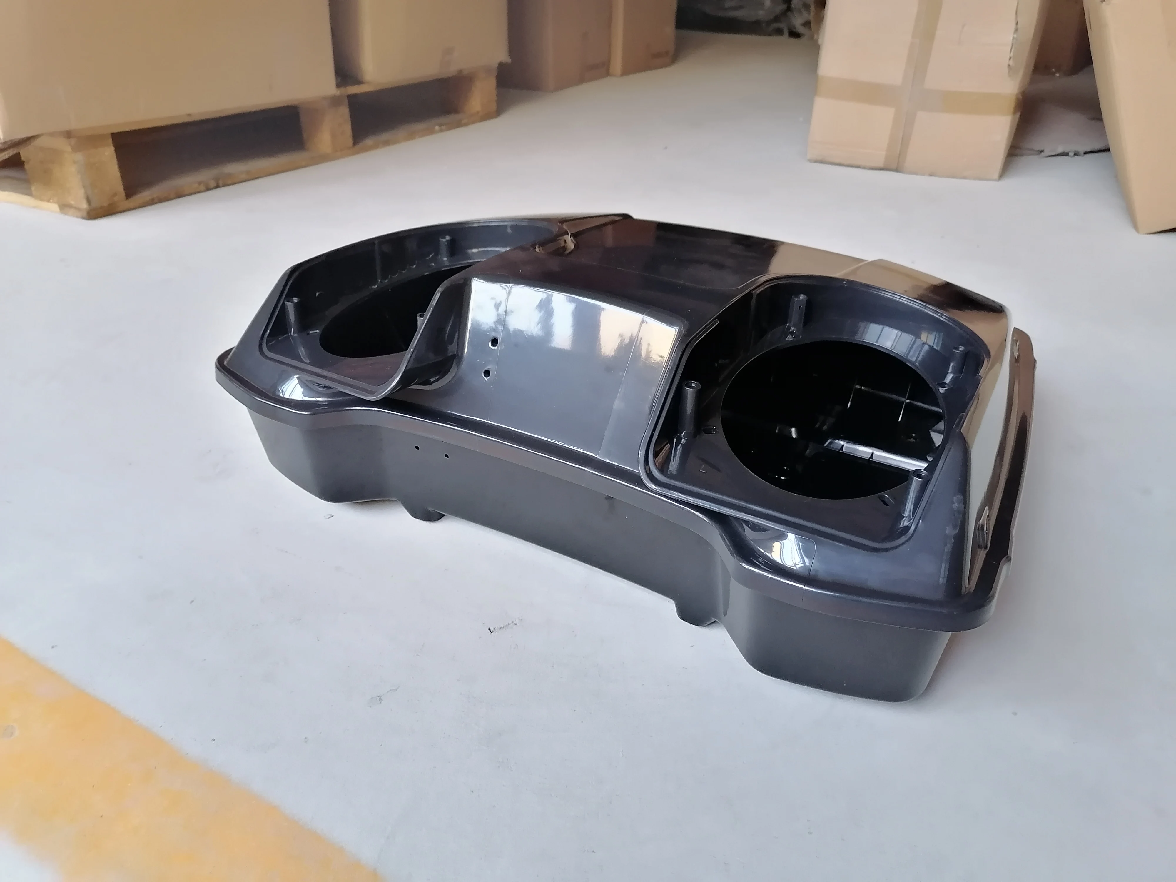 Unpainted Double Speaker Tour Pak Tail Box for 1997-2013 har.ley Davidson Tour Pak Tailbox Rear box