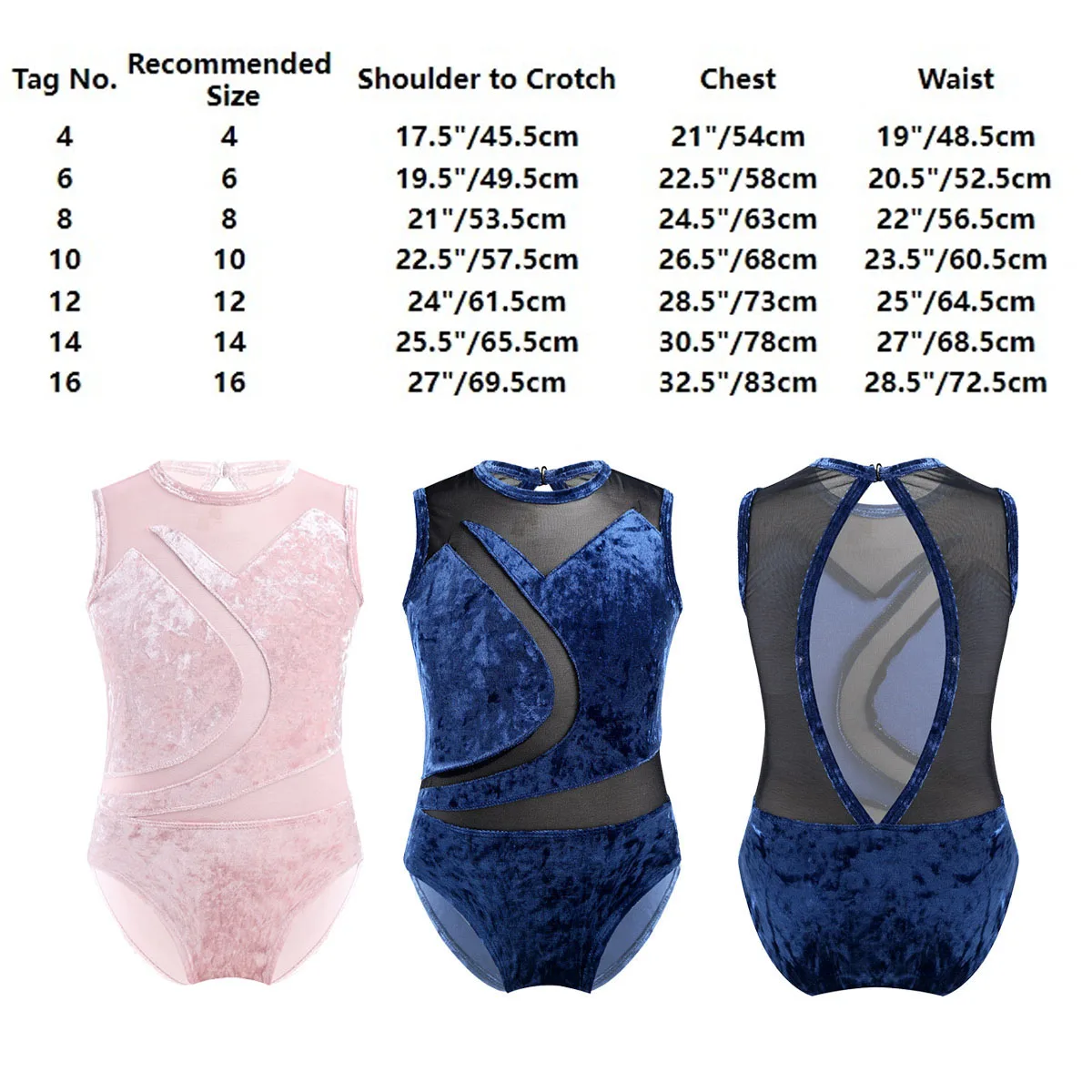 Kids Meisjes Pailletten Ballet Dans Turnpakje Gymnastiek Bodysuit Dancewear Mouwloze Mesh Diamanten Figuur Schaatsen Kleding