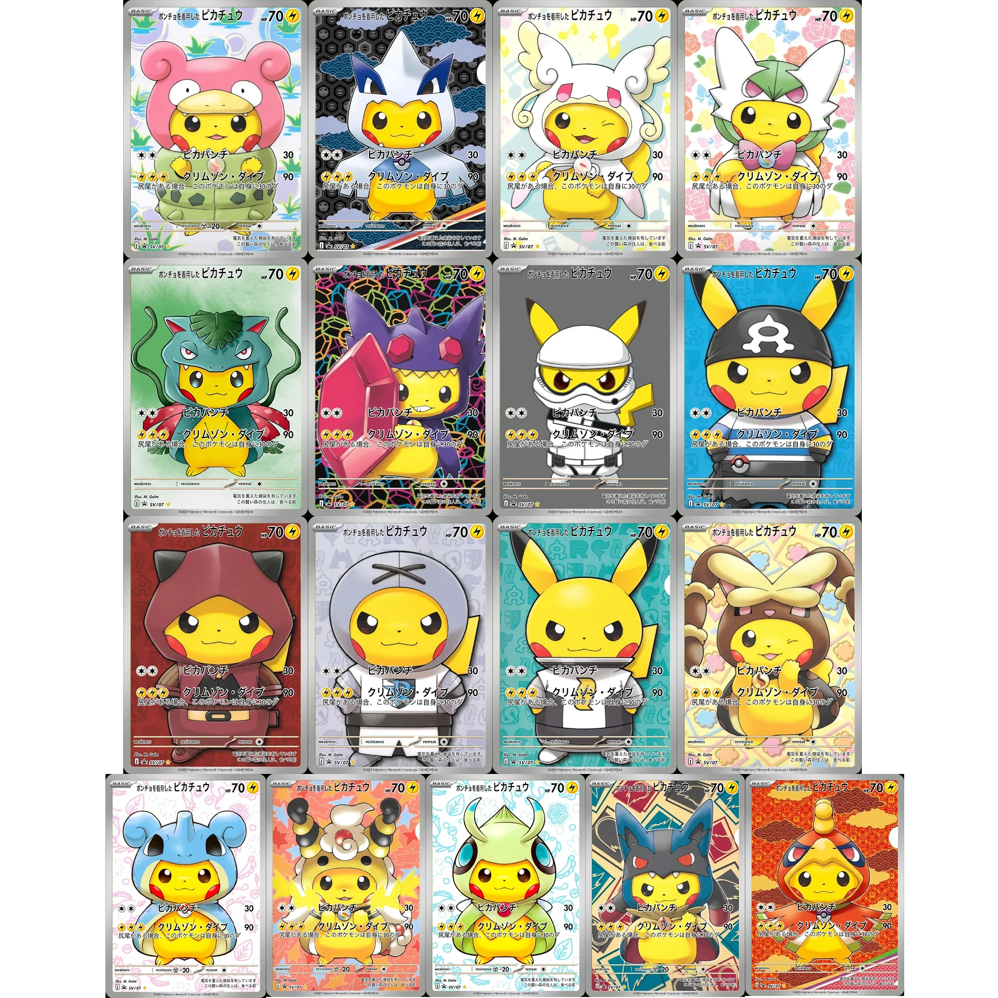 Diy Pokemon Ptcg  Pikachu Charizard 30th Print Card Classic Game Anime Collection No Flash