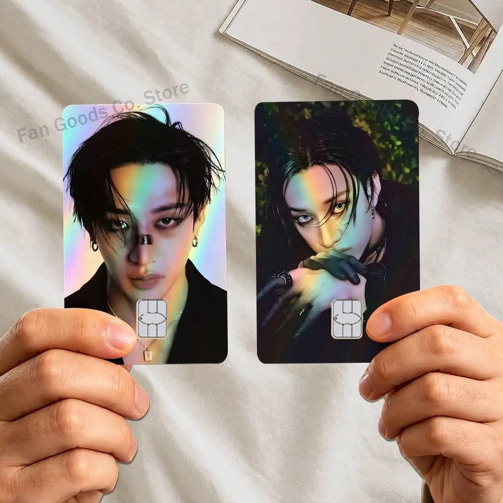 B-Bang Singer C-Chan Laser shimmer Name Card Sticker Decorate Bank Card Student Supplies Decals Patch Documents Birthday Gift