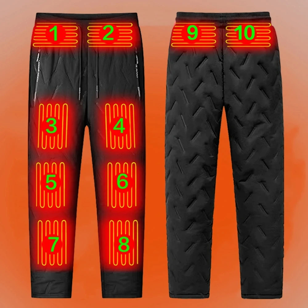 Winter Heated Pants Women Men Self Heating Trousers Intelligent USB Electric Thermal Pants Outdoor Hiking Skiing hunting fishing