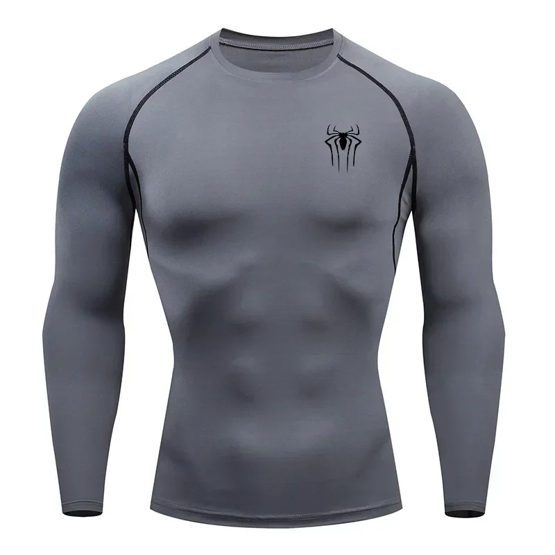 Compression Running Men T-shirt Fitness Tight Long Sleeve Top Sport Shirts Training Jogging Tees Gym Sportswear Dry Fit Rashgard