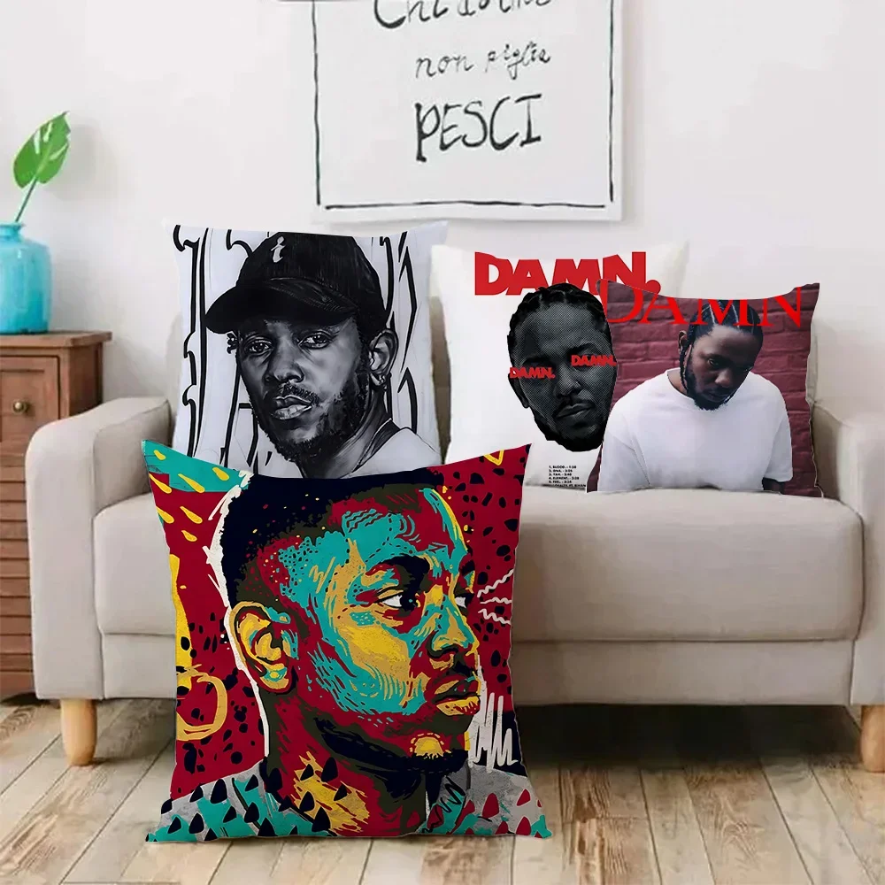 K-Kendrick LamarS Pillow Covers Cartoon Sofa Decorative Home Double-sided Printing Short  Cute Cushion Cover