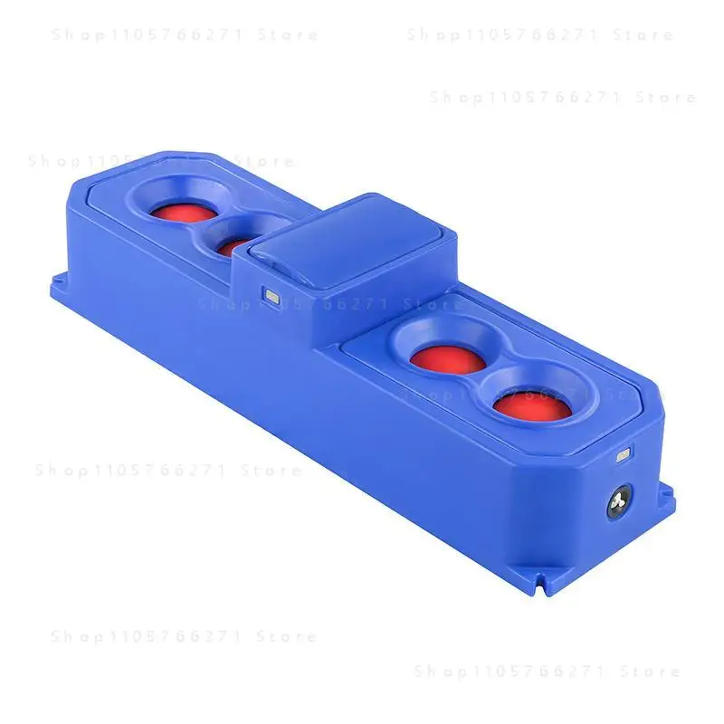 1.7m 4 Holes Round Float Water Trough Automatic Water Supply Drinking Bowl for Cattle Sheep Calf Livestock Farming Use