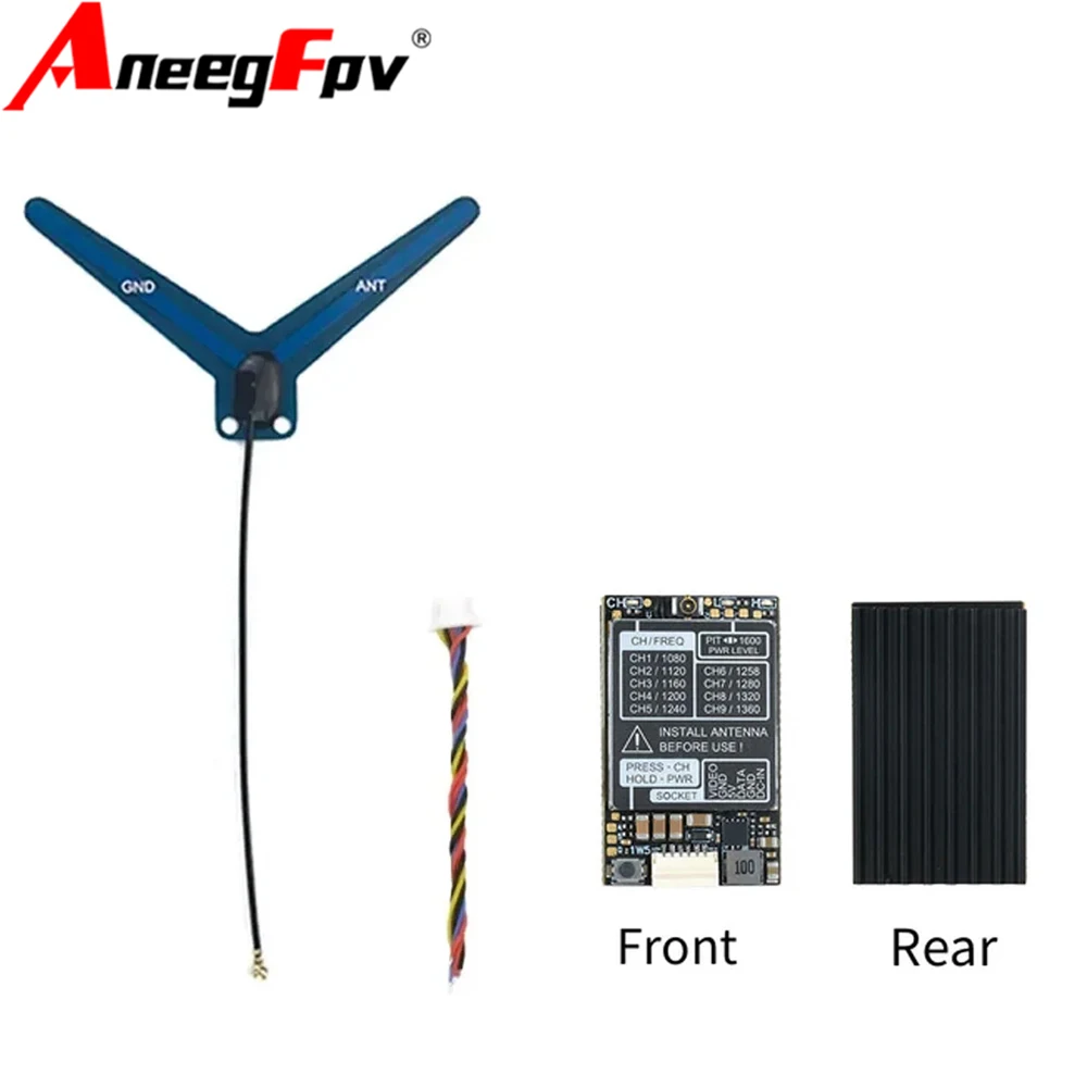 RUSHFPV 1.3G 1.2G VTX 8CH 0.8W 1.6W FPV Transmitter with Audio Video Receiver Module 7-36V for RC Drone DIY Parts