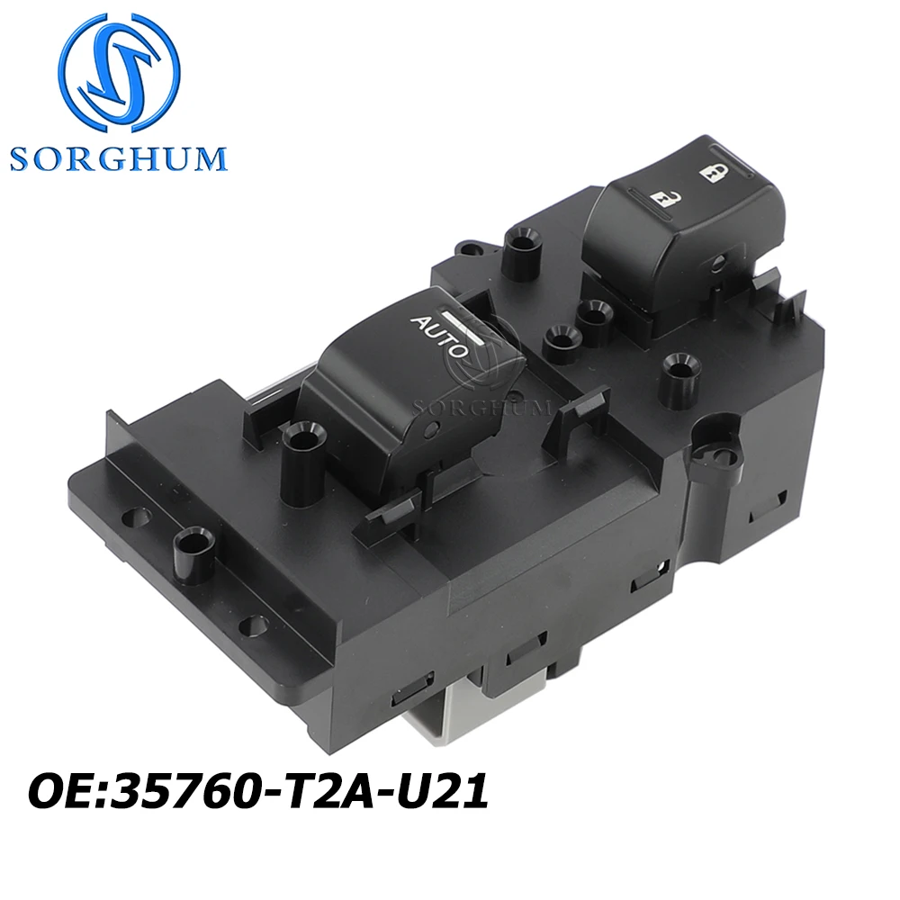 

SORGHUM Front Right Side Power Window Switch Button Controller 35760-T2A-U21 For Honda Accord 2014-2015 CR1 2.0L 5760-T2A-D21