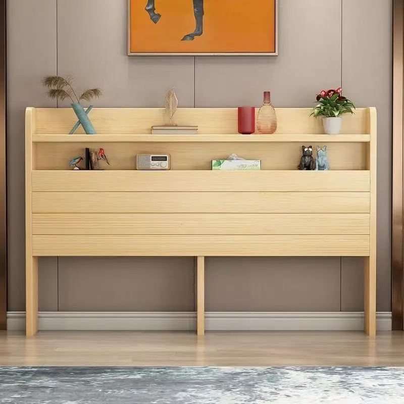 Solid wood headboard economical 1.8 double bed head 1.5 headboard single sale tatami bedside