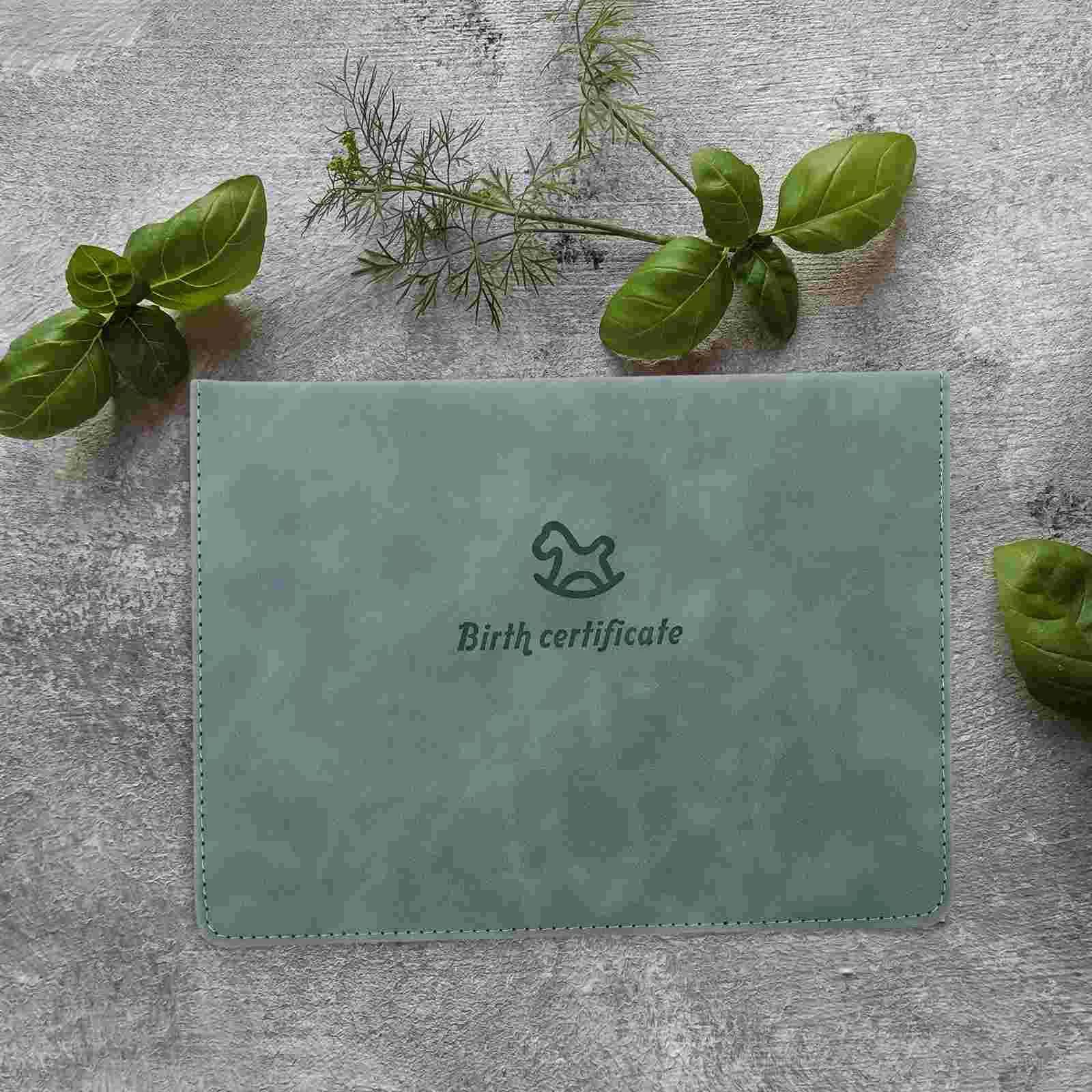 Birth Certificate Cover Protector Baby Toy Protectors Sleeve Cartoon Folders Case Document Organizer Boys