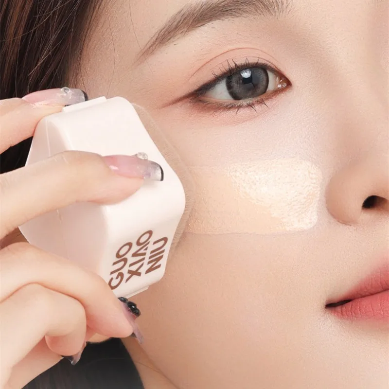 Pincel de Maquiagem Retrátil Portátil GUOXIAONIU Milk Coffee para Base - Ferramenta de Maquiagem de Viagem