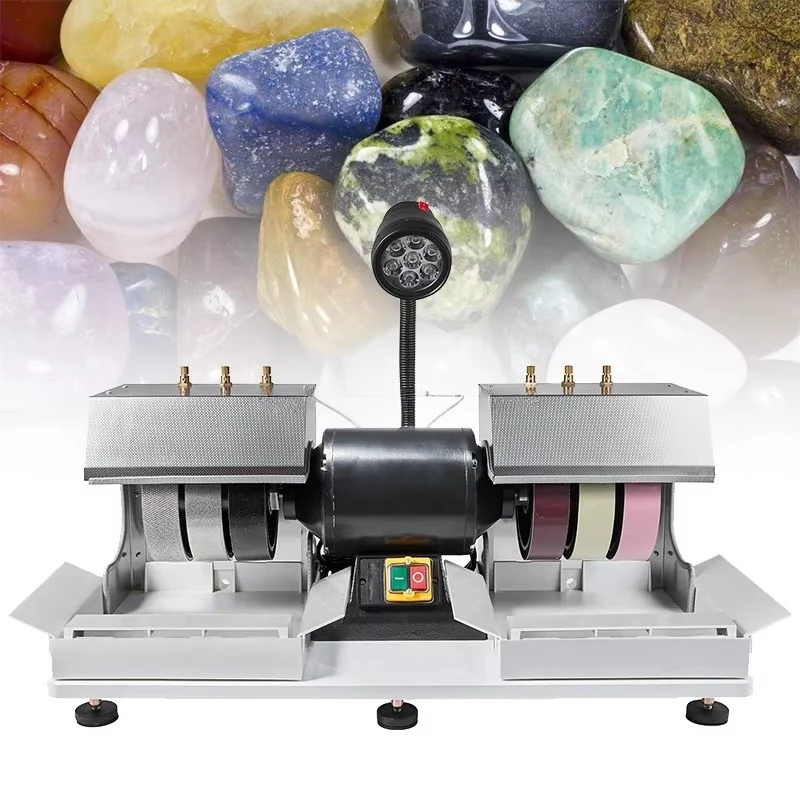 

Universal Grinding Machine 6 Inch Lapidary Equipment Rock Grinder Polisher Jewelry Buffing Cabbing Gem Polishing Machine