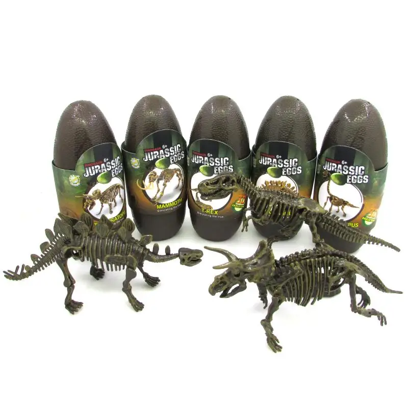 Dinosaur Egg 3D Assembled Animal Model Simulating Skeleton Fossil Dinosaur Archaeological Toy Boy