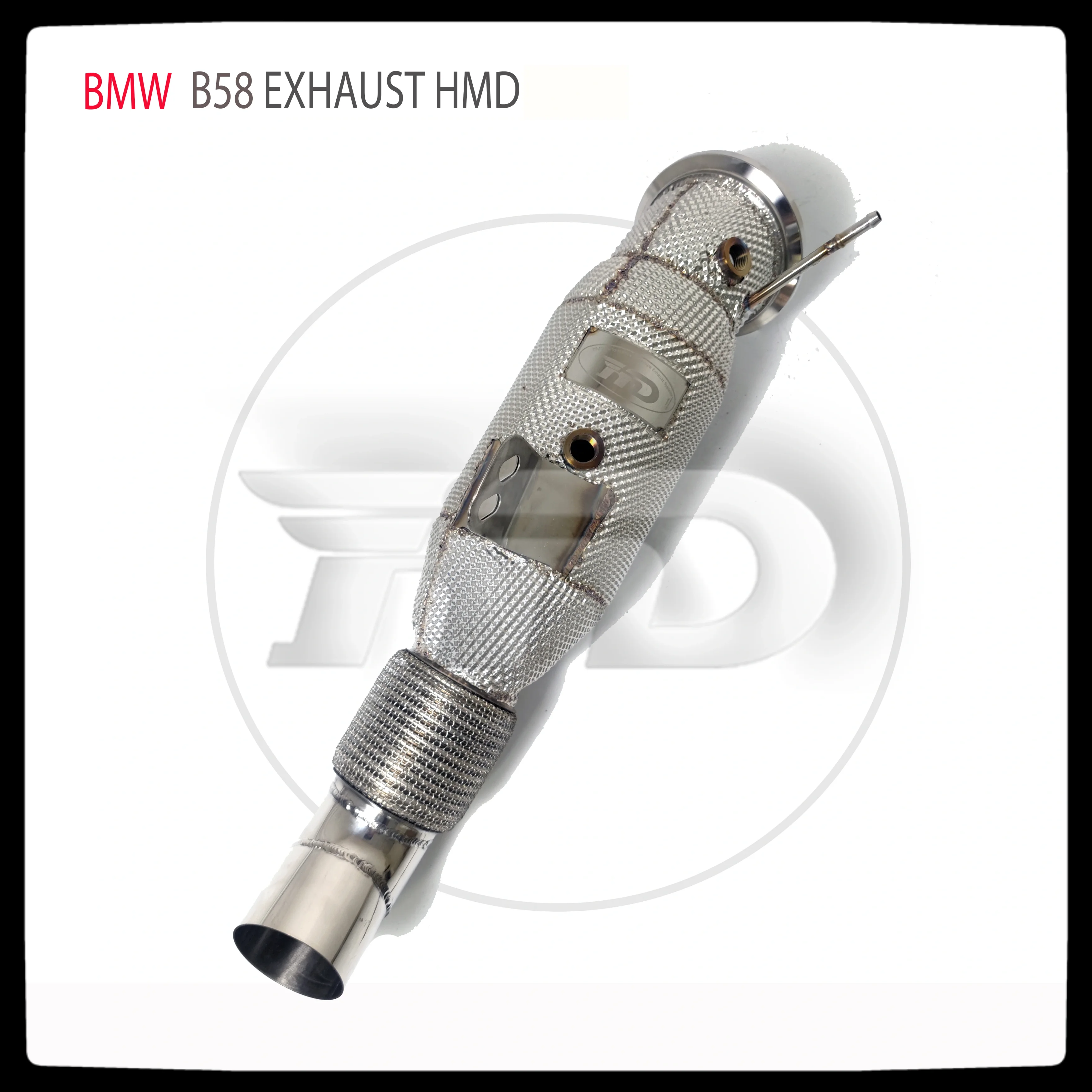 HMD Exhaust System High Flow Performance Downpipe for BMW X7 40i G07 B58 Engine 3.0T Car Accessories With Cat Pipe