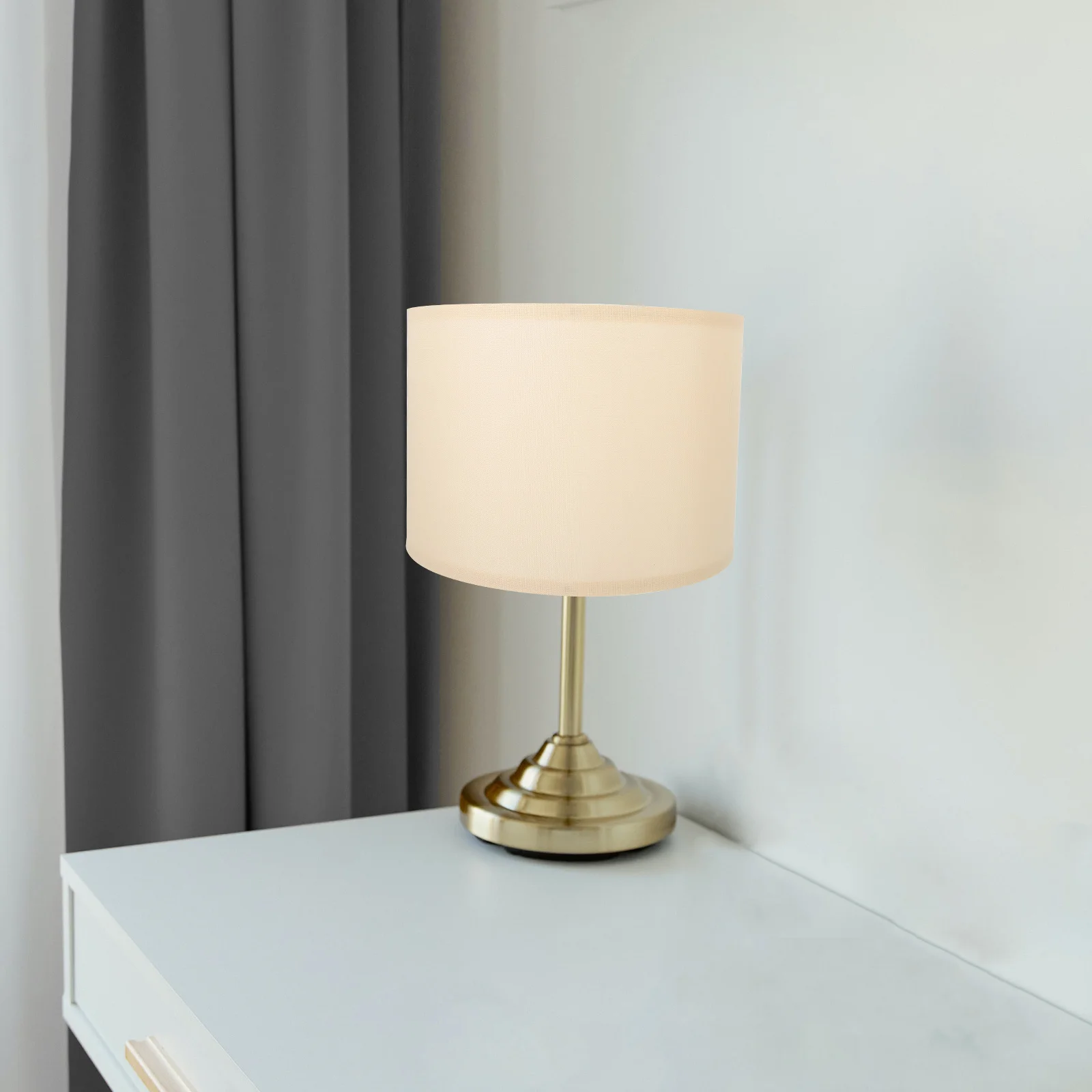 عاكس الضوء من الكتان البيج المنزلي، تصميم بسيط وقوي لحماية العين، ضوء ناعم لغرفة النوم وغرفة المعيشة، غطاء مصباح أرضي حديث #2