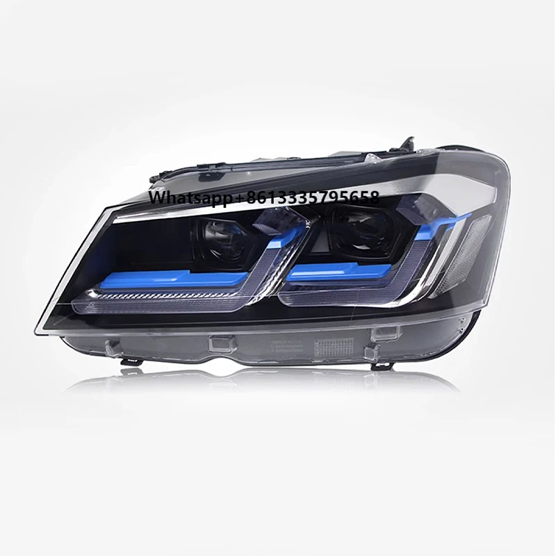 

High Quality for X3 Headlight Assembly Blue Eyebrow LED Daytime Running Lights 6000K Color F25 Models 10-13 23 Projector Lens