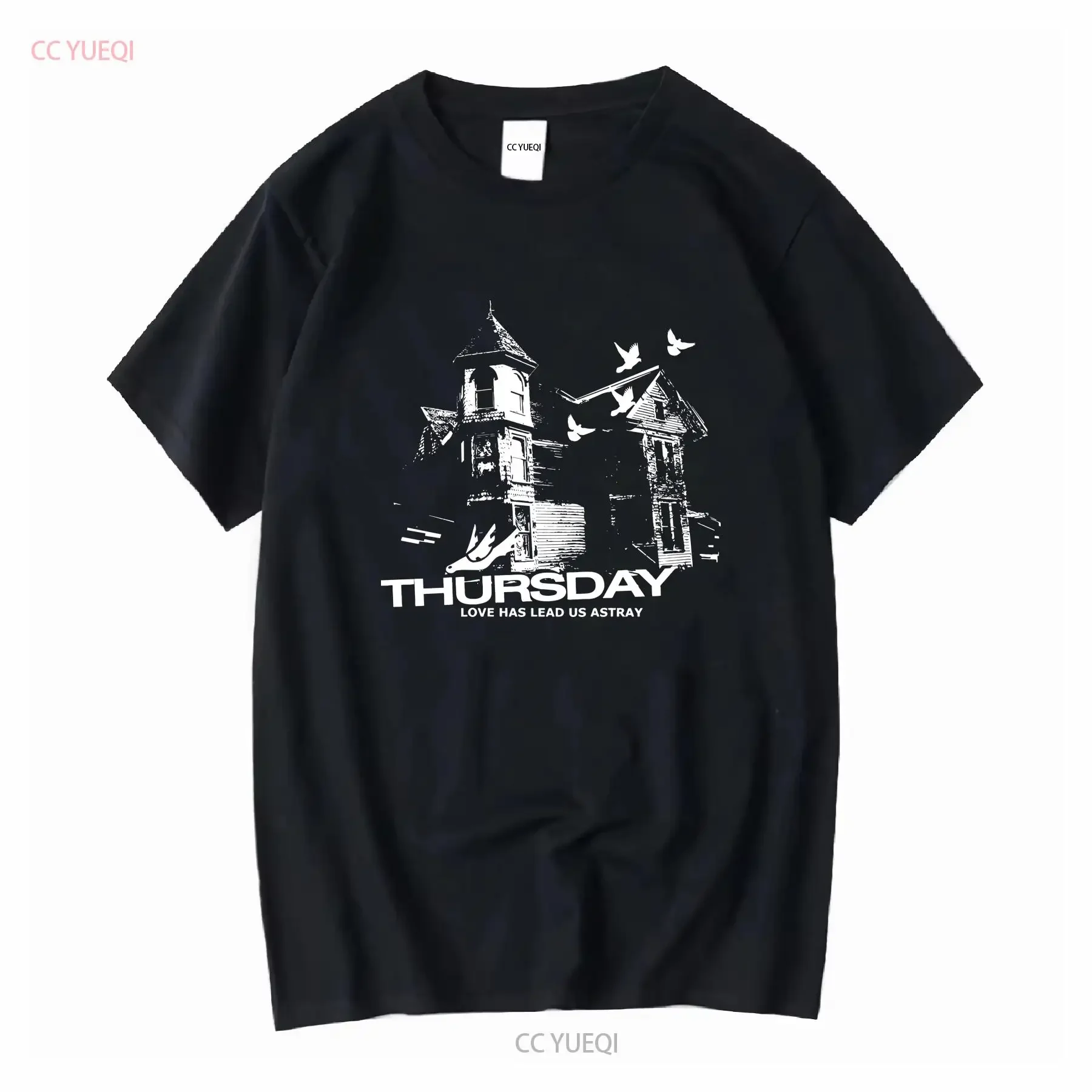 Thursday Band T shirt Love Has Lead Us Astray post hardcore vintage Washed Unisex Top For Everyday Wear Stretched Slightly