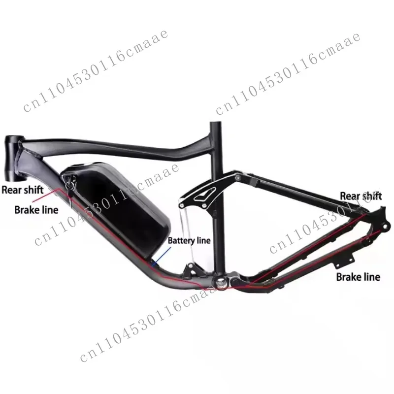 27.5 Inch Full Suspension MTB Bike Frame 142*12mm Aluminum Alloy Alloy Frame for E-bike Mountain Bike 142*12mm Aluminum Frame